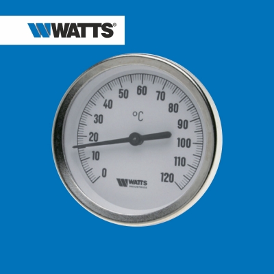 Термометр биметаллический серии T Watts (Германия) аксиальный