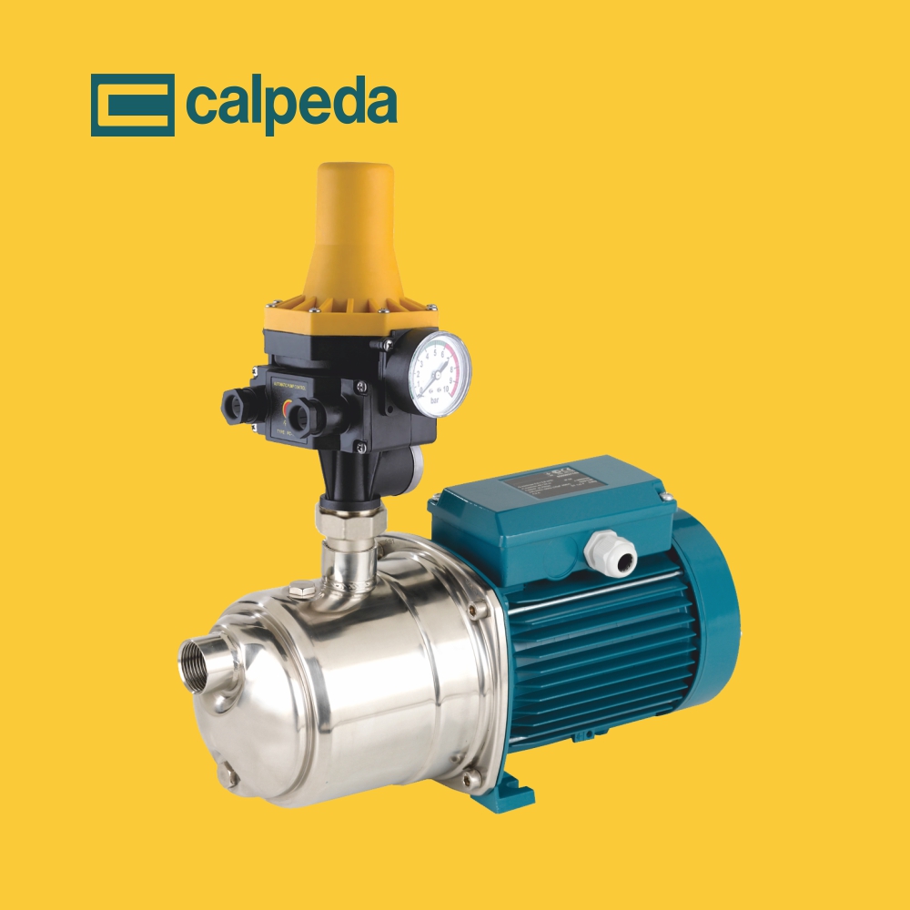 Бытовая самовсасывающая насосная станция NGXM Press Control Calpeda (Италия), с электронным регулятором