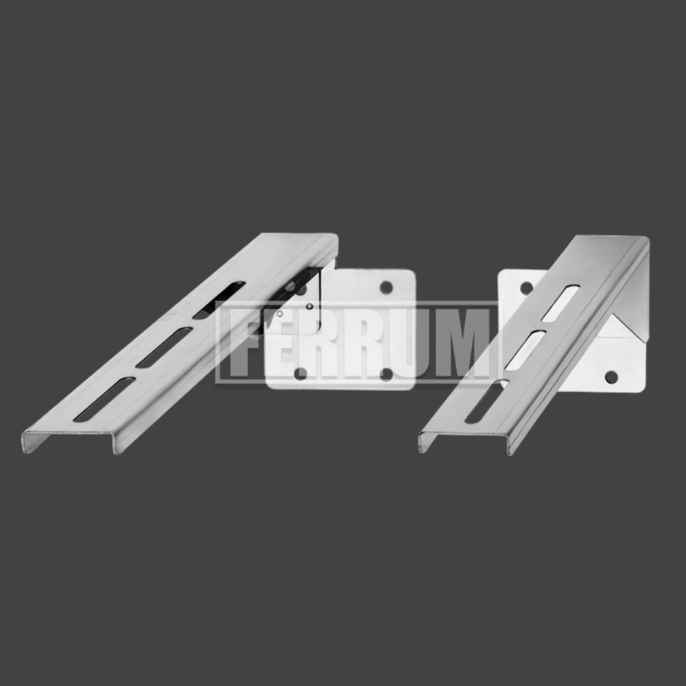 Штанга 2 шт Ferrum (под стеновой хомут) нерж. AISI 430