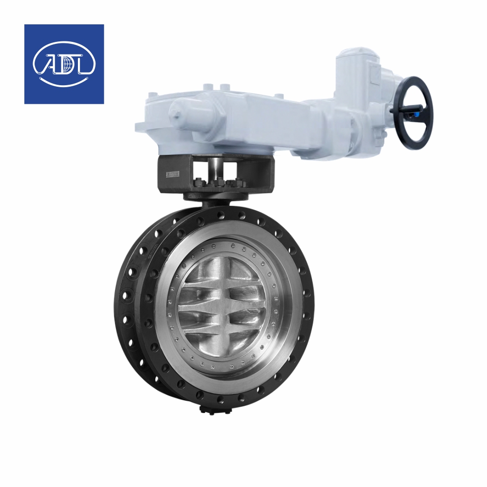 Затвор дисковый 3-х эксцентриковый Стейнвал ADL (Россия) с электроприводом AUMA фланцевый