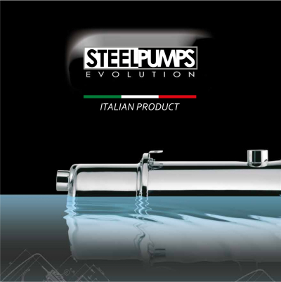 Многоступенчатый насос-амфибия X-MF Steelpumps (Италия) с автоматикой для фонтанов, водопадов и пр.