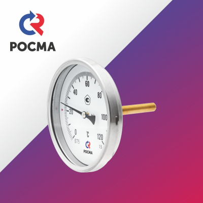 Термометр биметаллический БТ Росма (Россия) аксиальный