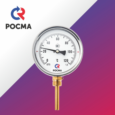 Термометр биметаллический БТ Росма (Россия) радиальный