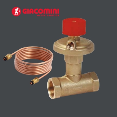 Автоматический балансировочный клапан (регулятор перепада давления) R206С-1 Giacomini (Италия) компактного типа, резьбовой (Обратка, аналог ASV-PV Danfoss)