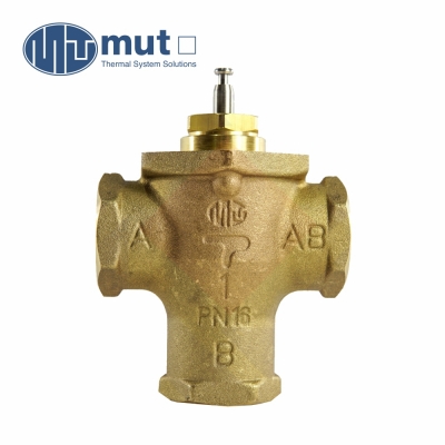 Клапан регулирующий трехходовой MK Mut (Италия) седельный резьбовой